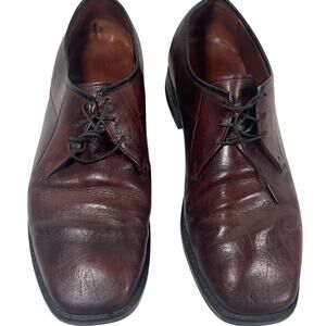 Brown Leather Men's Dress Shoe Lace-ups Oxfords Size 10 Freeman Flex Brand?